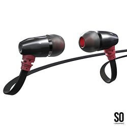 Brainwavz S0 red Brainwavz S0 earbuds white backgorund