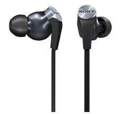 Sony MDR XB90EX Sony MDR XB90EX earbuds white background