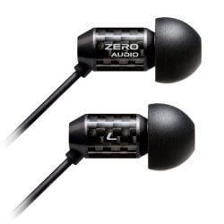 ZERO AUDIO Carbo Tenore black ZERO AUDIO Carbo Tenore earbuds white background