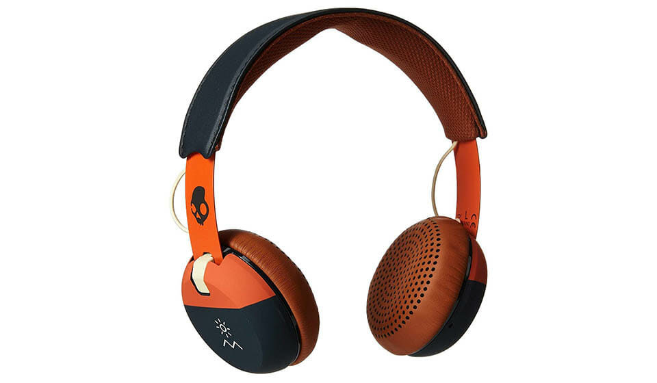 Skullcandy Grind orange wired