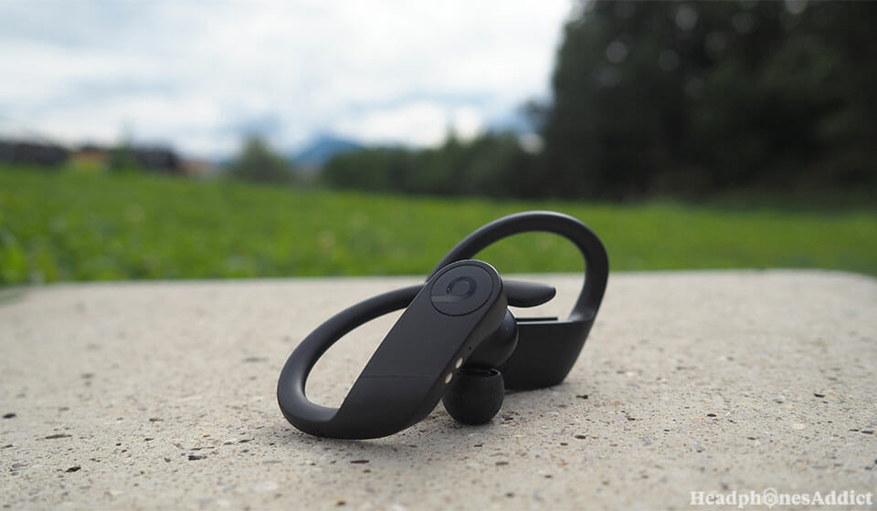 Beats PowerBeats Pro workout earbuds outside