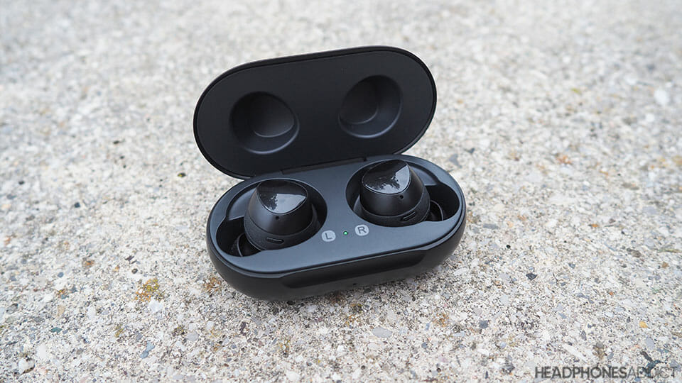 Samsung Galaxy Buds+ in charging case