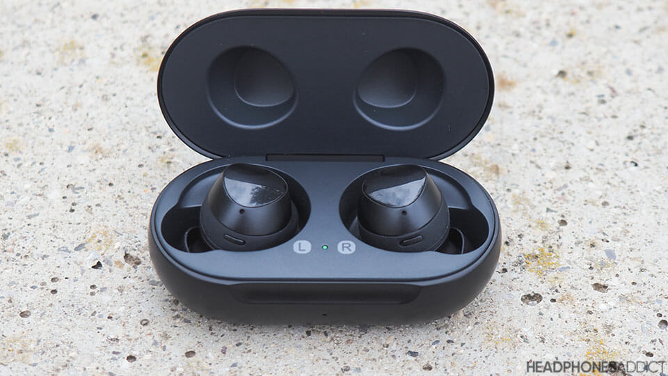 Samsung Galaxy Buds+ in the case