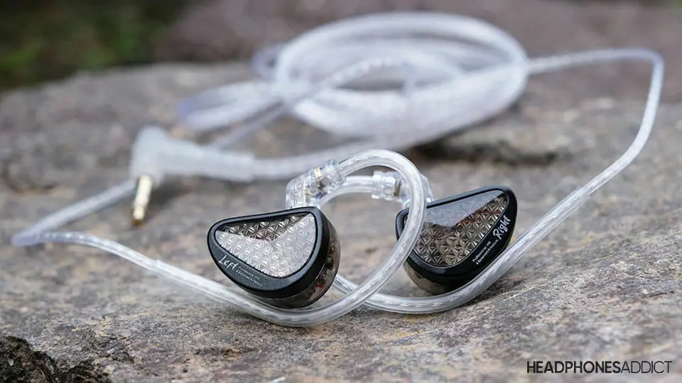 KZ AS16 Pro on a rock