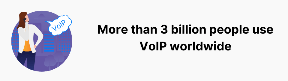 More than 3 billion people use VoIP worldwide