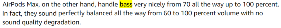 Second Amazon review AirPods Max