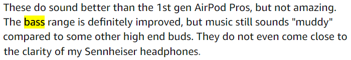 Third Amazon review AirPods Pro 2