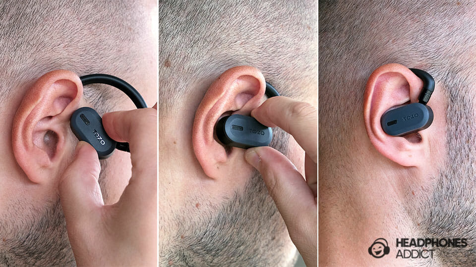 TOZO OpenBuds Wireless Earbuds – Open Ear Design, Bluetooth 5.3, IPX6, Multi-Angle Adjustment