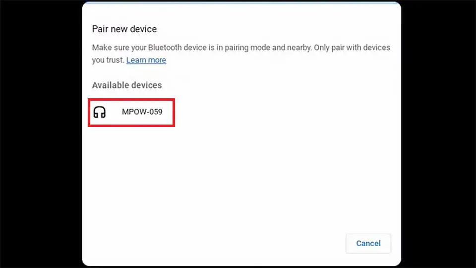 ChromeOS available devices