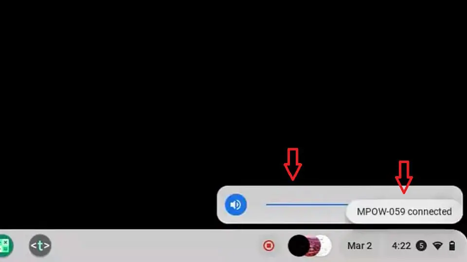 ChromeOS connected headphones