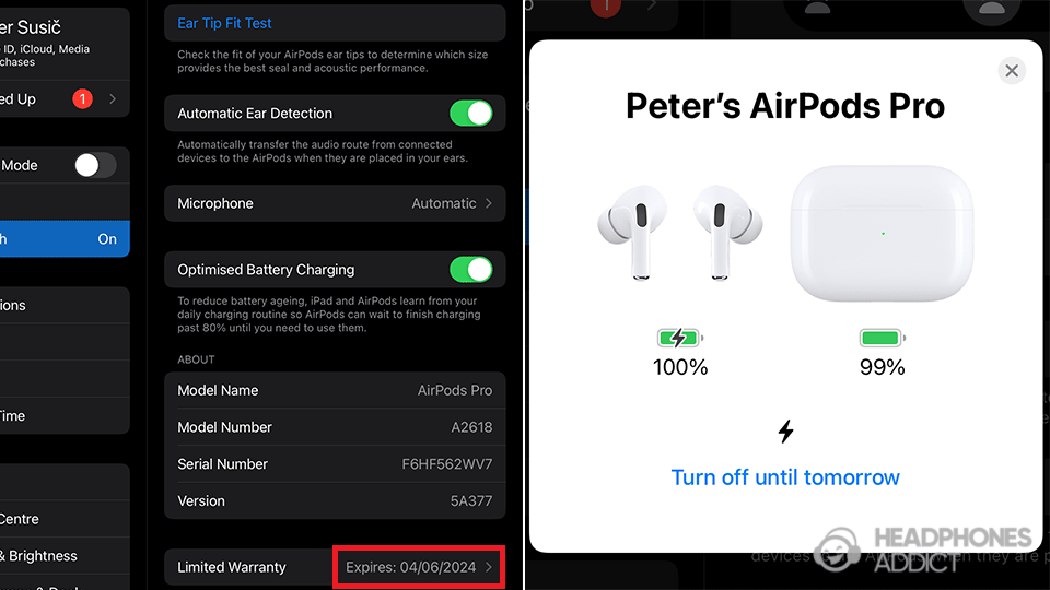 Apple AirPods Pro 2 AirPods settings