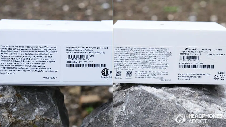 Apple AirPods Pro 2 text compatible with