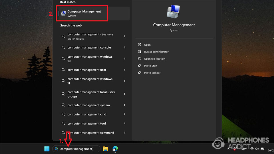Windows 11 find computer management